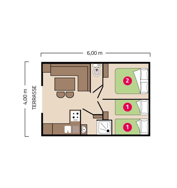 Plan mobil-home Palma camping La Corniche