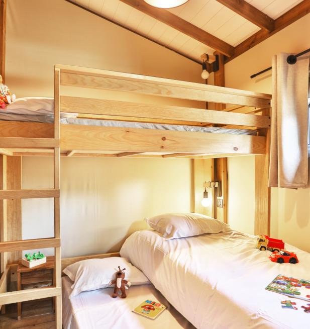 Cocoon Lodge 5 personnes camping Le Petit Rocher