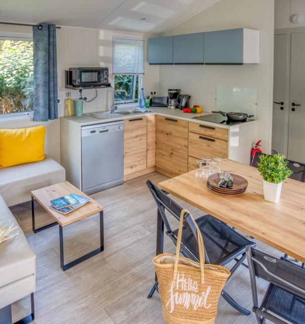 Mobil-home Famille camping Les Peupliers