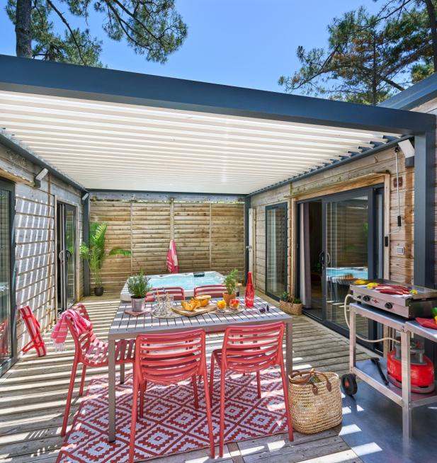 Cottage Prestige avec jacuzzi privatif camping Signol