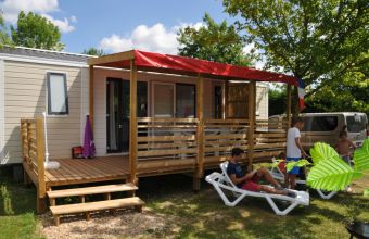 Mobil-home Famille camping La Mignardière Châteaux de la Loire