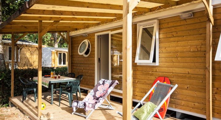 Mobil-home Famille camping Le Petit Rocher