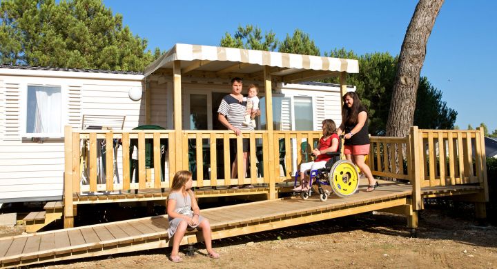 Mobil-home Personnes à Mobilité Réduite camping Les Peupliers