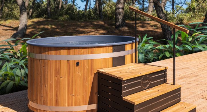 Bain nordique Lodge Prestige camping Le Petit Rocher en Vendée
