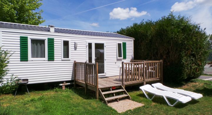 Mobil-home Riviera camping La Mignardière Châteaux de la Loire