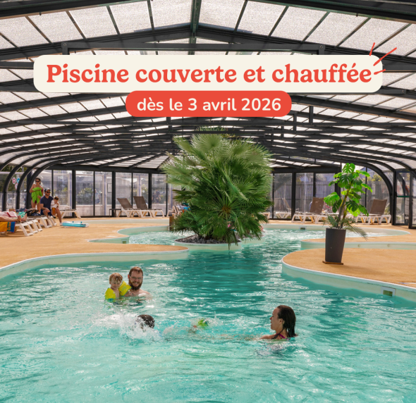 profitez de la piscine couverte et chauffée du camping Park Er Lann