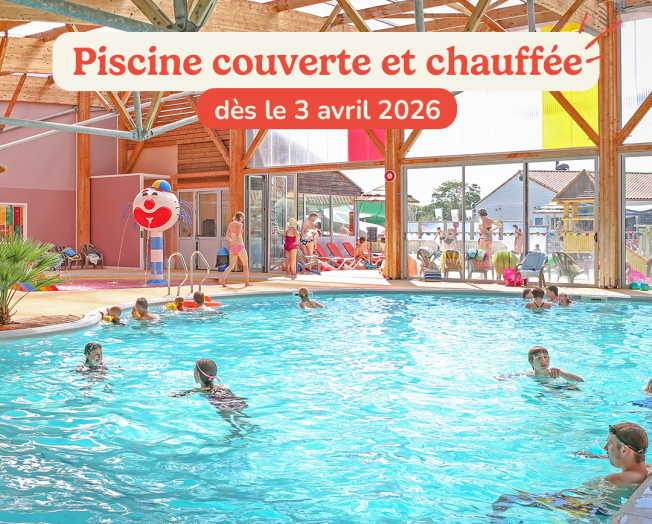 profitez de la piscine couverte et chauffée du camping Signol