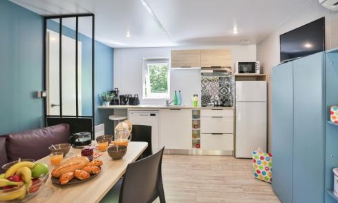 Mobil-home Clim Suite Duo camping Le Petit Rocher