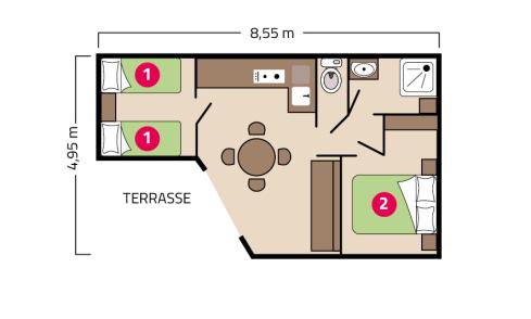 Plan chalet Horizon camping Signol