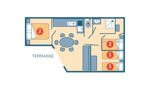 Plan chalet Grand Large camping Signol